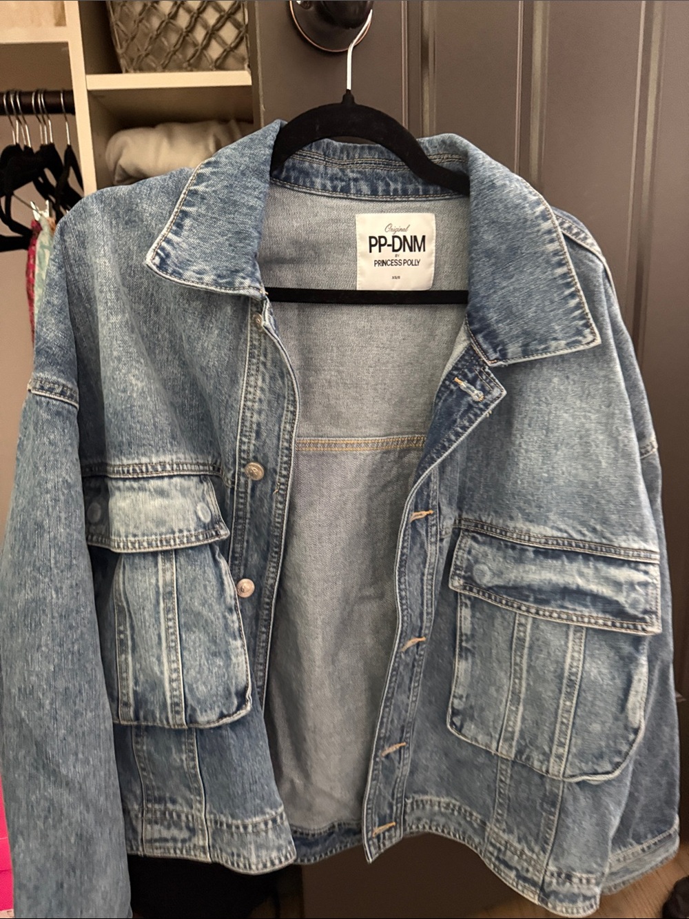 Princess Polly Light Blue Denim Jean Jacket